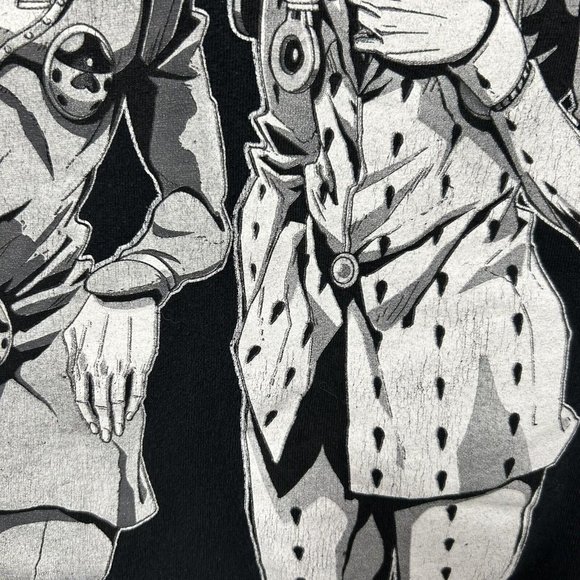 JoJo's Bizarre Adventure Character Black T-shirt Mens Size XL - Picture 3 of 5